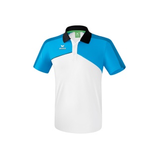 Erima Sport-Polo Premium One 2.0 weiss/hellblau Herren