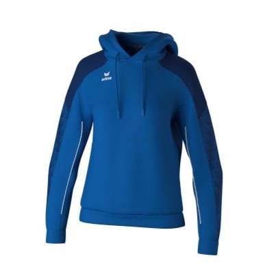 Erima Kapuzenpullover Evo Star (100% Polyester) royalblau/navyblau Damen