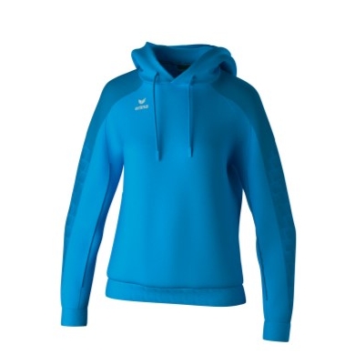 Erima Kapuzenpullover Evo Star (100% Polyester) curacaoblau Damen