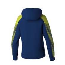 Erima Kapuzenpullover Evo Star (100% Polyester) navyblau/limegrün Damen