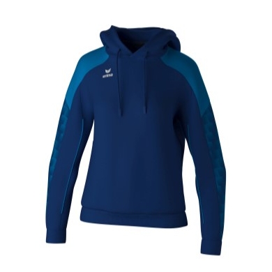 Erima Kapuzenpullover Evo Star (100% Polyester) navyblau/blau Damen