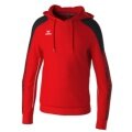 Erima Kapuzenpullover Evo Star (100% Polyester) rot/schwarz Kinder