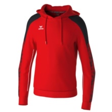 Erima Kapuzenpullover Evo Star Kapuzensweat (100% Polyester) rot/schwarz Herren