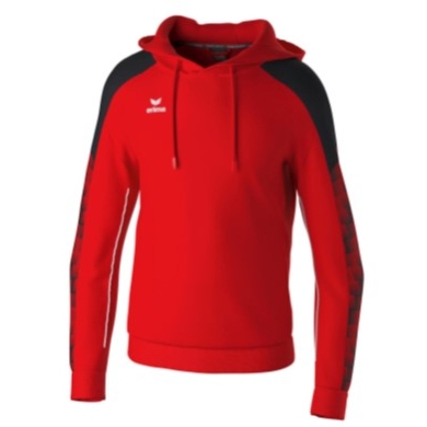 Erima Kapuzenpullover Evo Star (100% Polyester) rot/schwarz Herren