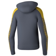 Erima Kapuzenpullover Evo Star Kapuzensweat (100% Polyester) grau/gelb Herren