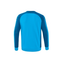 Erima Sport-Langarmshirt Six Wings Sweatshirt (Baumwollmix, funktionell) curacaoblau Herren
