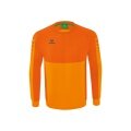 Erima Sport-Langarmshirt Six Wings Sweatshirt (Baumwollmix, funktionell) orange Herren