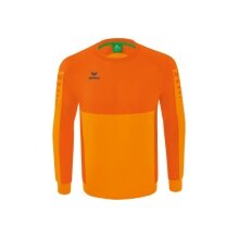 Erima Sport-Langarmshirt Six Wings Sweatshirt (Baumwollmix, funktionell) orange Jungen