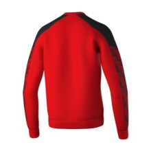 Erima Pullover Evo Star Sweatshirt (hoher Tragekomfort) rot/schwarz Kinder