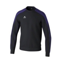 Erima Pullover Evo Star Sweatshirt (hoher Tragekomfort) schwarz/violett Kinder