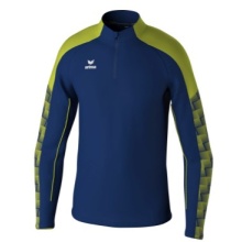 Erima Sport-Langarmshirt Evo Star Trainingstop (100% rec. Polyester) navyblau/limegrün Kinder