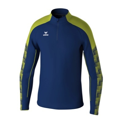 Erima Sport-Langarmshirt Evo Star Trainingstop (100% rec. Polyester) navyblau/limegrün Kinder