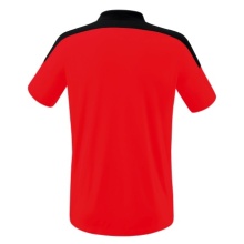Erima Sport-Polo Change (100% rec. Polyester, schnelltrocknend Funktionsmaterial) rot/schwarz Herren