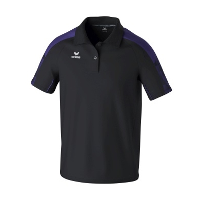 Erima Sport-Polo Evo Star (100% rec. Polyester) schwarz/violett Herren