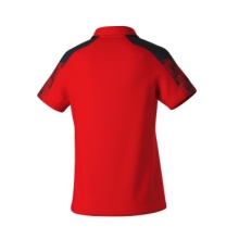 Erima Sport-Polo Evo Star (100% rec. Polyester) rot/schwarz Damen