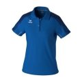 Erima Sport-Polo Evo Star (100% rec. Polyester) royalblau/navyblau Damen