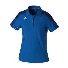 Erima Sport-Polo Evo Star (100% rec. Polyester) royalblau/navyblau Damen