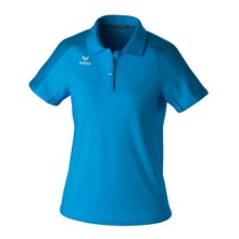 Erima Sport-Polo Evo Star (100% rec. Polyester) curacaoblau Damen