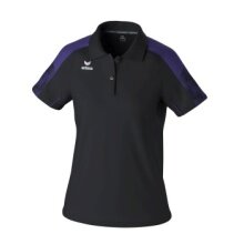 Erima Sport-Polo Evo Star (100% rec. Polyester) schwarz/violett Damen