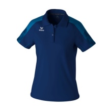 Erima Sport-Polo Evo Star (100% rec. Polyester) navyblau/blau Damen