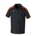 Erima Sport-Polo Evo Star (100% rec. Polyester) schwarz/orange Herren