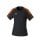 Erima Sport-Shirt Evo Star (100% rec. Polyester, leicht) schwarz/orange Damen