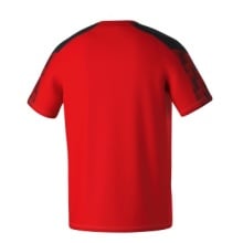 Erima Sport-Tshirt Evo Star (100% rec. Polyester, leicht) rot/schwarz Kinder