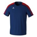 Erima Sport-Tshirt Evo Star (100% rec. Polyester, leicht) navyblau/rot Kinder