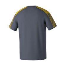 Erima Sport-Tshirt Evo Star (100% rec. Polyester, leicht) grau/gelb Kinder