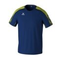 Erima Sport-Tshirt Evo Star (100% rec. Polyester, leicht) navyblau/limegrün Kinder
