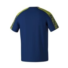 Erima Sport-Tshirt Evo Star (100% rec. Polyester, leicht) navyblau/limegrün Kinder
