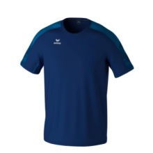 Erima Sport-Tshirt Evo Star (100% rec. Polyester, leicht) navyblau/blau Kinder