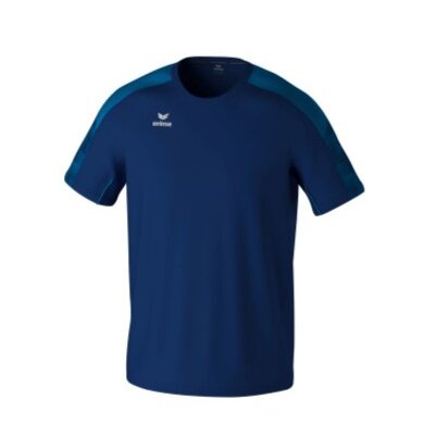 Erima Sport-Tshirt Evo Star (100% rec. Polyester, leicht) navyblau/blau Kinder