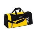 Erima Sporttasche Six Wings (Gr. S, 28 Liter, 49x23x25cm) gelb/schwarz