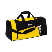 Erima Sporttasche Six Wings (Gr. S, 28 Liter, 49x23x25cm) gelb/schwarz