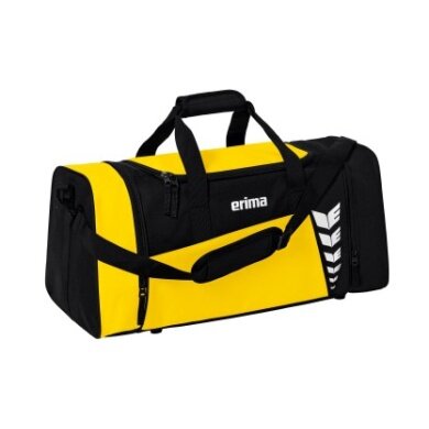 Erima Sporttasche Six Wings (Größe M - 49,5 Liter) gelb/schwarz 61x29x28cm