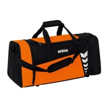 Erima Sporttasche Six Wings (Größe L - 76 Liter) orange/schwarz 70x32x34cm