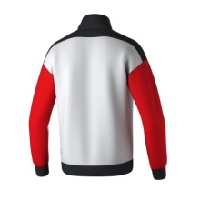 Erima Trainingsjacke Change (rec. Polyester, hoher Tragekomfort) weiss/schwarz/rot Jungen