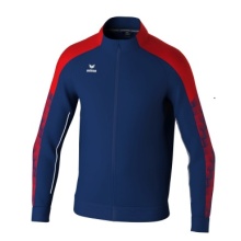 Erima Trainingsjacke Evo Star (Stehkragen, strapazierfähig) navyblau/rot Kinder