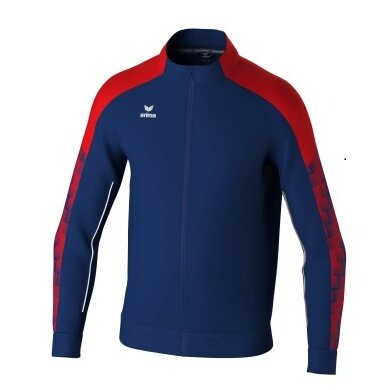 Erima Trainingsjacke Evo Star (Stehkragen, strapazierfähig) navyblau/rot Kinder