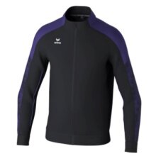 Erima Trainingsjacke Evo Star (Stehkragen, strapazierfähig) schwarz/violett Kinder