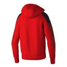 Erima Trainingsjacke Evo Star mit Kapuze (hoher Tragekomfort) rot/schwarz Kinder