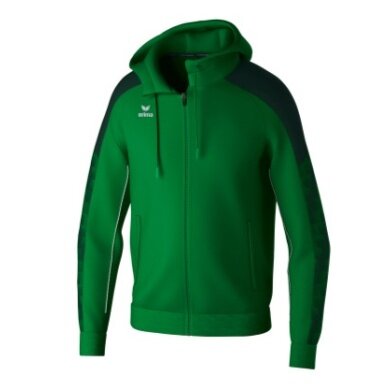 Erima Trainingsjacke Evo Star mit Kapuze (hoher Tragekomfort) smaragdgrün/pine Kinder