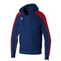 Erima Trainingsjacke Evo Star mit Kapuze (hoher Tragekomfort) navyblau/rot Kinder