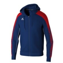 Erima Trainingsjacke Evo Star mit Kapuze (hoher Tragekomfort) navyblau/rot Herren