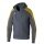 Erima Trainingsjacke Evo Star mit Kapuze (hoher Tragekomfort) slate grau/gelb Herren