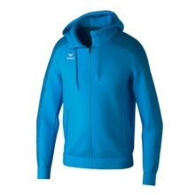 Erima Trainingsjacke Evo Star mit Kapuze (hoher Tragekomfort) curacaoblau Kinder