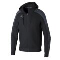 Erima Trainingsjacke Evo Star mit Kapuze (hoher Tragekomfort) schwarz/grau Kinder