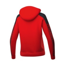 Erima Trainingsjacke Evo Star mit Kapuze (hoher Tragekomfort) rot/schwarz Damen