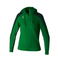 Erima Trainingsjacke Evo Star mit Kapuze (hoher Tragekomfort) smaragdgrün/pine Damen